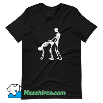 Classic Skeleton Karma Sutra Sex Position Style T Shirt Design