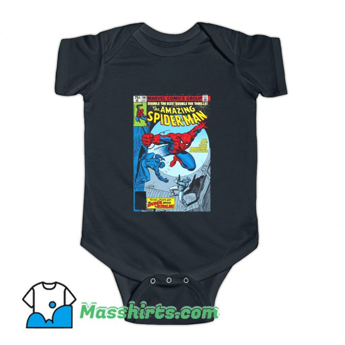 Cartoon Spider-Man Comic Book Cover Baby Onesie