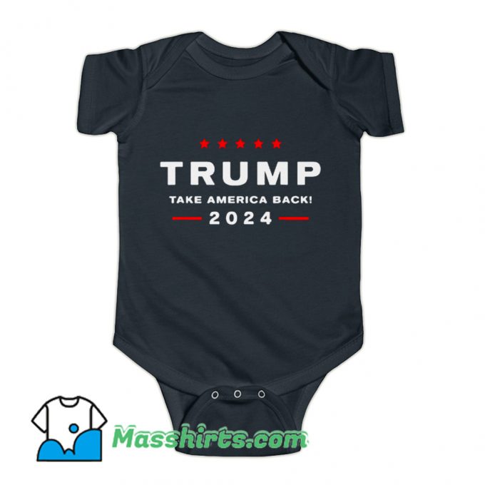 Vintage Take America Back 2024 Baby Onesie