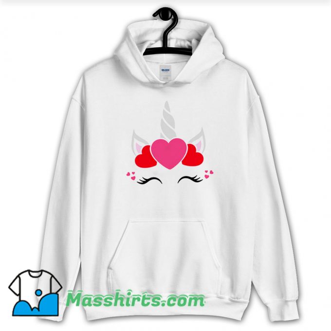 Unicorn Valentine Day Hoodie Streetwear On Sale