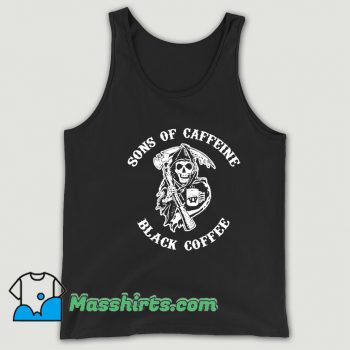 Awesome Sons Of Caffeine Black Coffee Tank Top