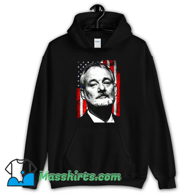 Classic Bill Murray American Flag Hoodie Streetwear