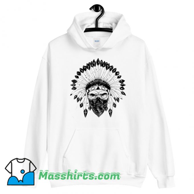 Classic Indian Skull Rag Hoodie Streetwear