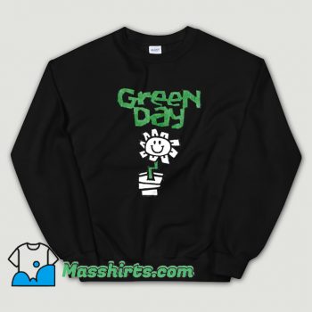 Green Day Flower Pot Sweatshirt On Sale