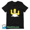 Homer Simpson Middle Finger T Shirt Design