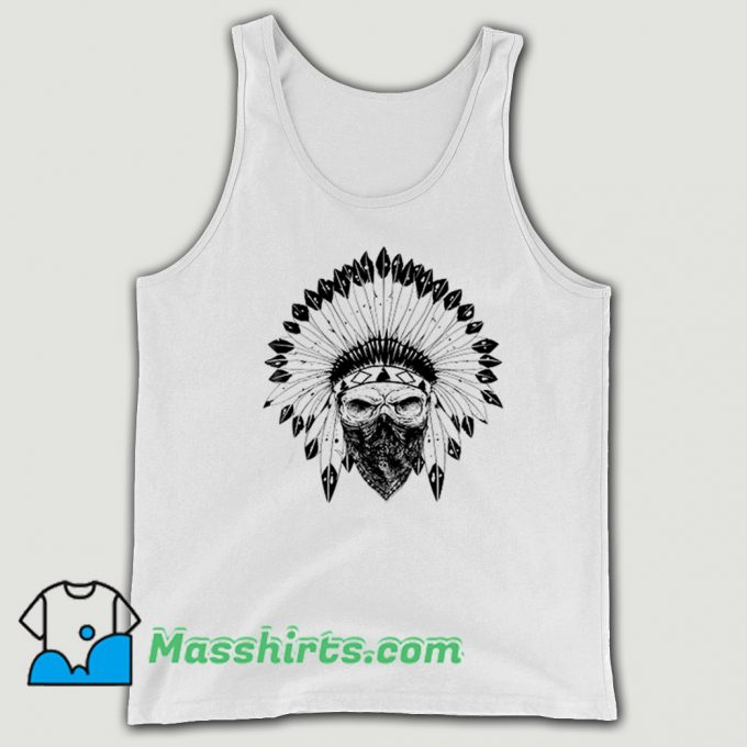 Indian Skull Rag Tank Top