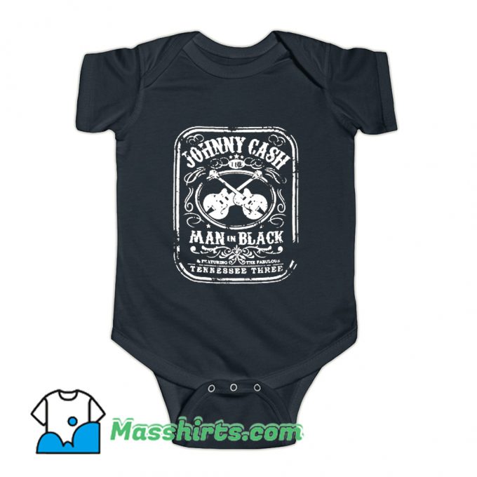 Johnny Cash The Man In Black Baby Onesie