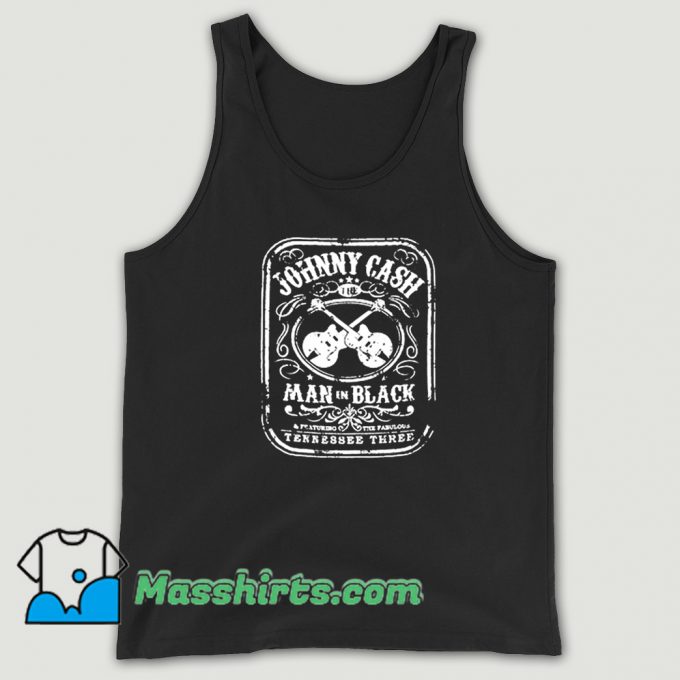 Johnny Cash The Man In Black Tank Top