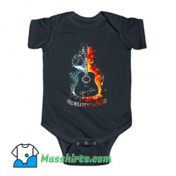 Original I Fell Into A Burning Ring Of Fire Baby Onesie