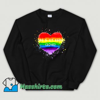 Pride Watercolor Heart Sweatshirt On Sale