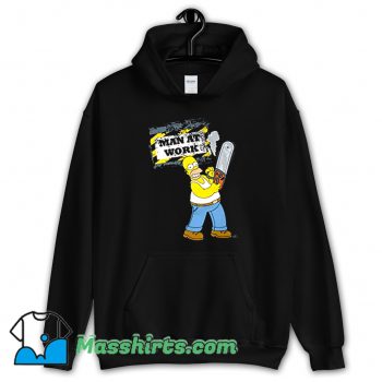 Simpsons Homer Man Work Funny Hoodie Streetwear