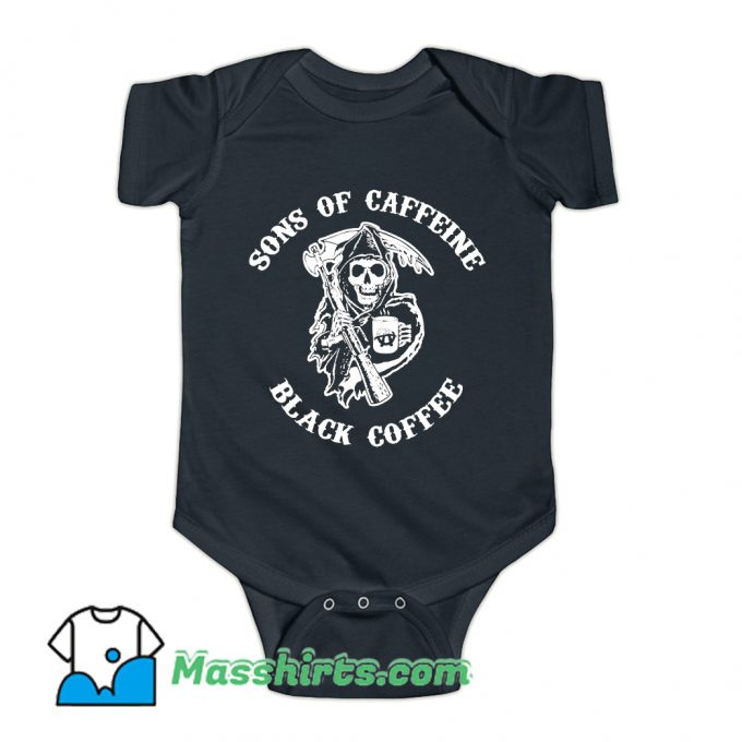 Sons Of Caffeine Black Coffee Baby Onesie