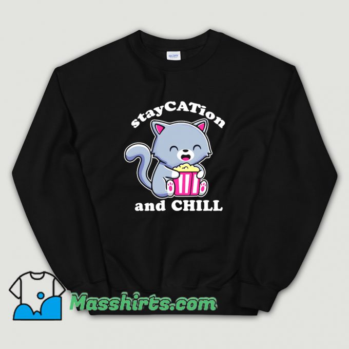 Stay Cation And Chill Classic Sweatshirt