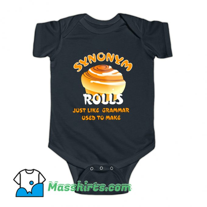 Synonym Roll Just Like Grammar Used To Make Baby Onesie