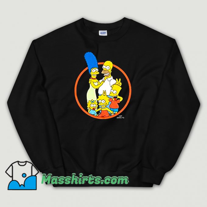 The Simpsons Family Photo Big Boys Sweatshirt