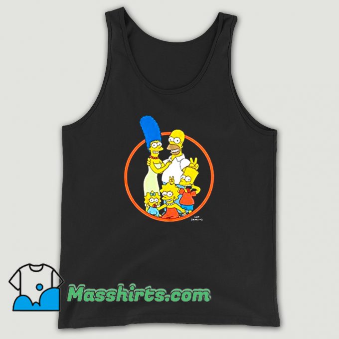 The Simpsons Family Photo Big Boys Tank Top