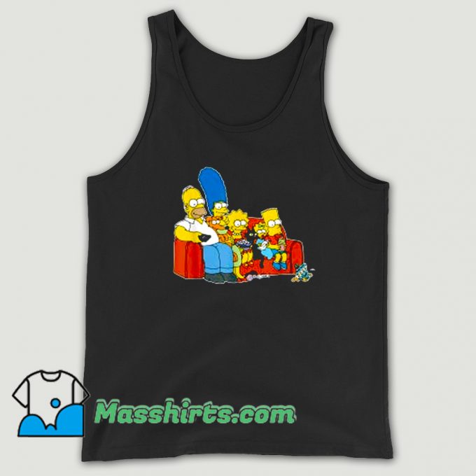 The Simpsons Homer Marge Maggie Tank Top