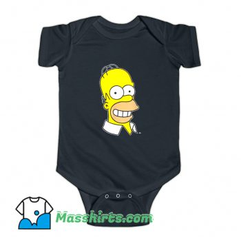The Simpsons Homer Simpson Face Baby Onesie
