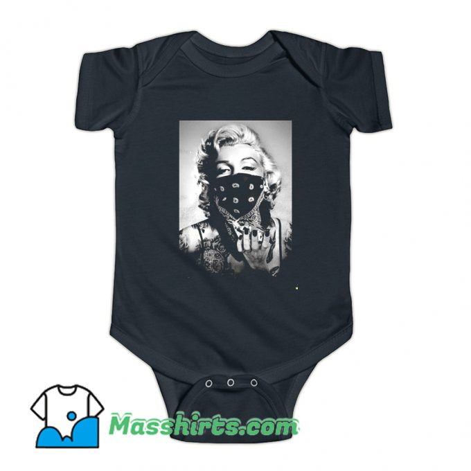 Actress Marilyn Monroe Bandana Baby Onesie