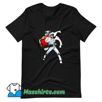 Cartoon Robot Punch Funny T Shirt Design