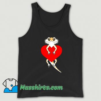 Cheap Bearded Dragon Heart Valentines Day Tank Top