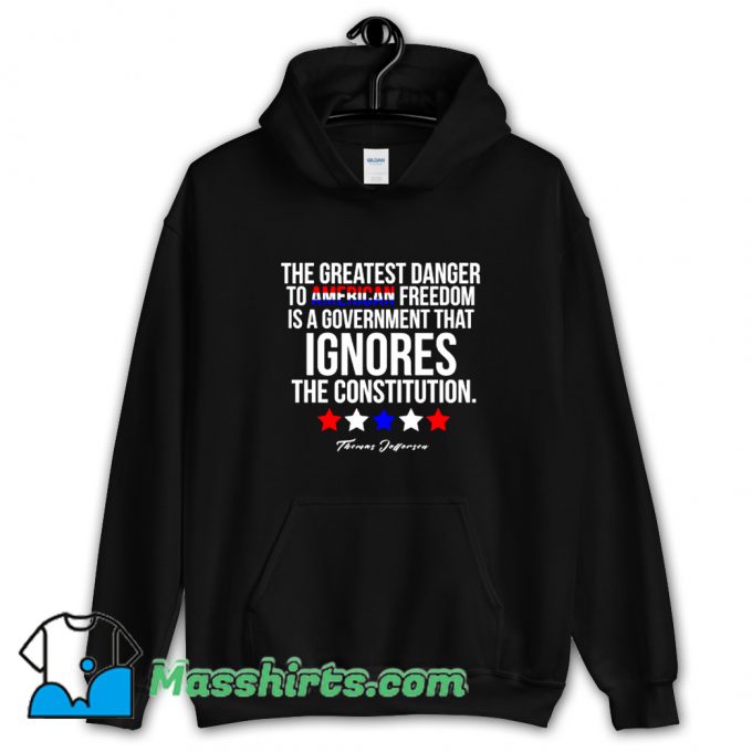 Cheap Thomas Jefferson Quote Patriotic Hoodie Streetwear