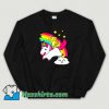 Classic Kitty Riding A Unicorn Sweatshirt