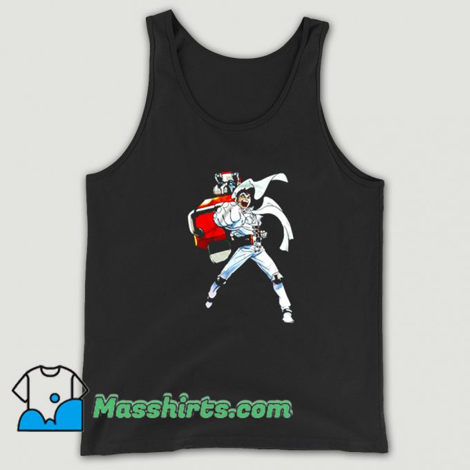 Cool Cartoon Robot Punch Tank Top