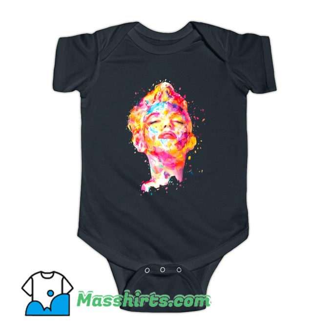 Cool Colorful Marilyn Monroe Baby Onesie