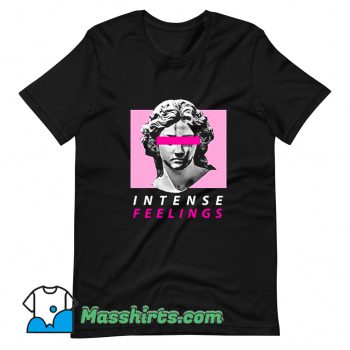 Cool Vaporwave Intense Feelings T Shirt Design