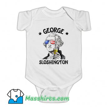 George Sloshington Washington 4th Of July Baby Onesie
