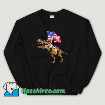 George Washington Riding T Rex Sweatshirt