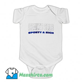 Health Club Sporty Rich Baby Onesie