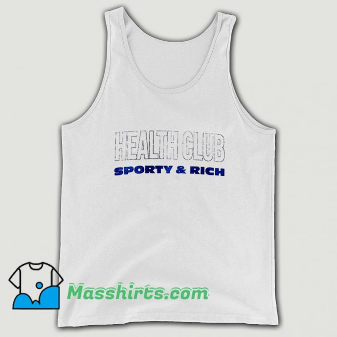 Health Club Sporty Rich Tank Top On Sale