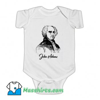 John Adams Pencil Sketch President Baby Onesie