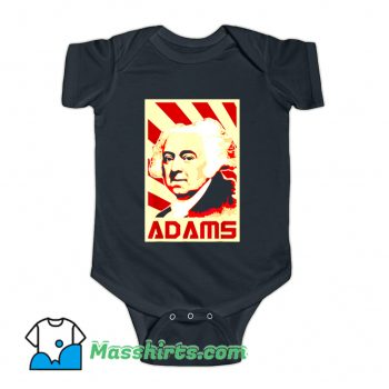 John Adams Retro Propaganda Baby Onesie