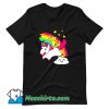 Kitty Riding A Unicorn Funny T Shirt Design