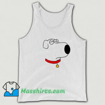Line Draw Bored Brian Face Tank Top