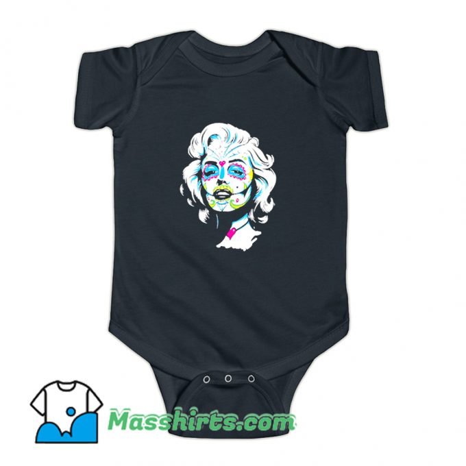 Monroe Sugar Skull Off Shoulder Baby Onesie