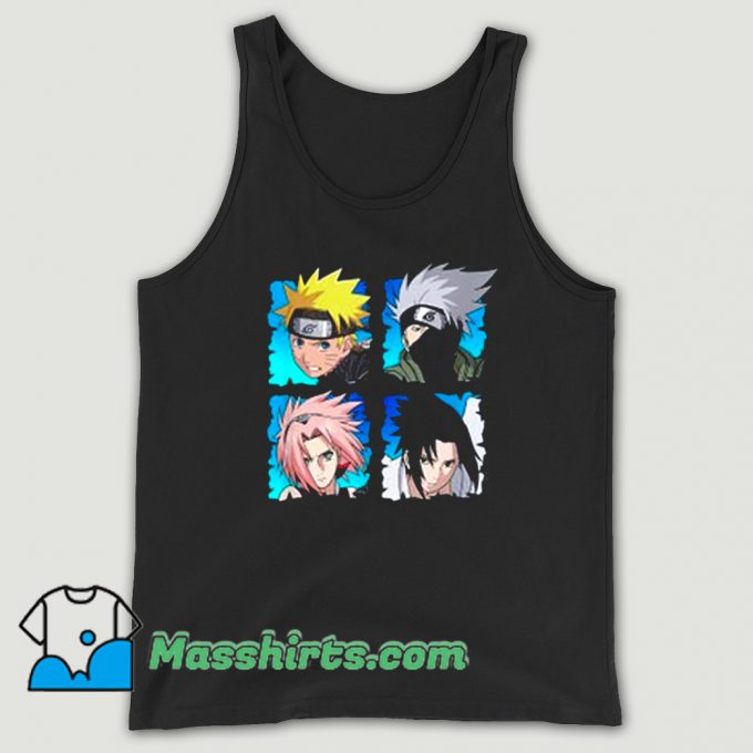 Naruto Shippuden 4 Heads Tank Top On Sale