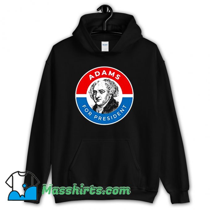 New President John Adams Logo Hoodie Streetwear