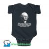President George Washington Quote Baby Onesie