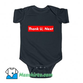 Thank U Next Red Box Logo Baby Onesie