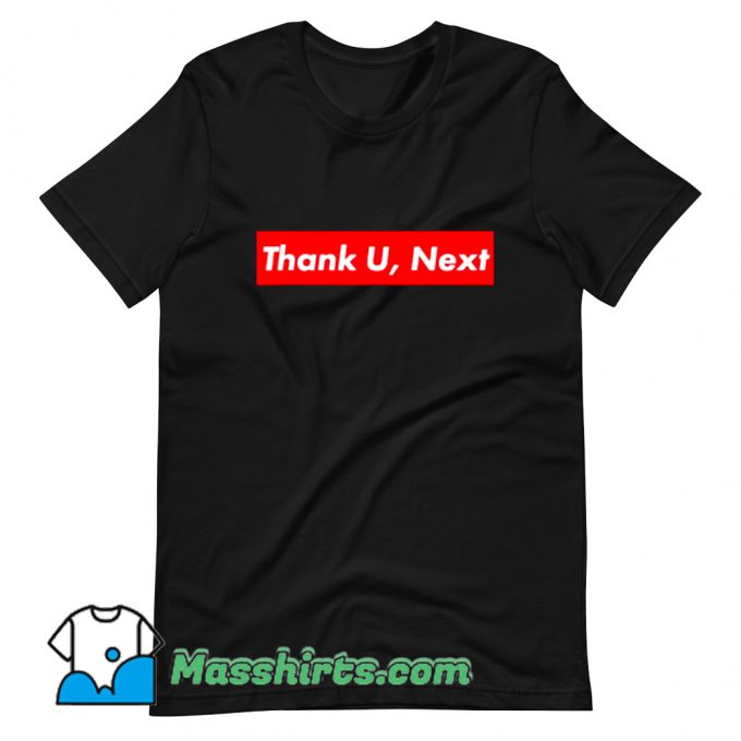 Thank U Next Red Box Logo T Shirt Design