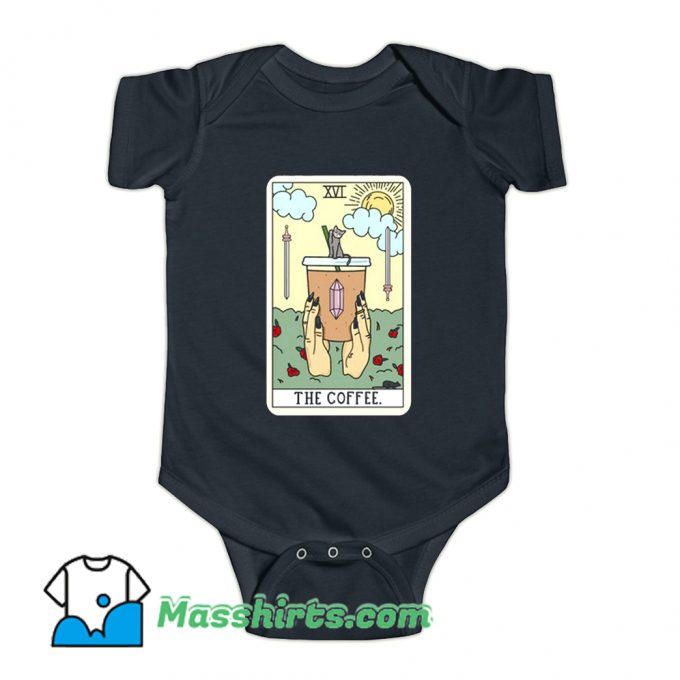 The Coffee Tarot Card Baby Onesie