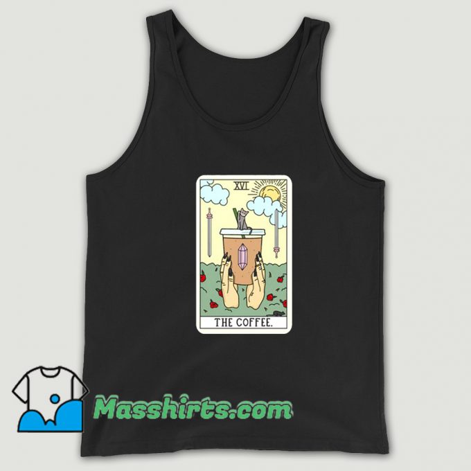 The Coffee Tarot Card Tank Top