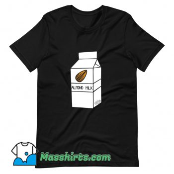 Vintage Almond Milk Cartoon T Shirt Design