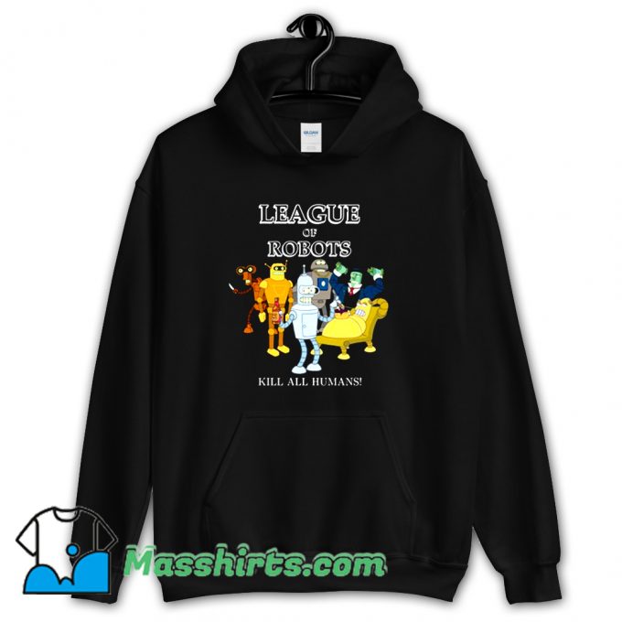 Vintage League Of Robots Futurama Hoodie Streetwear