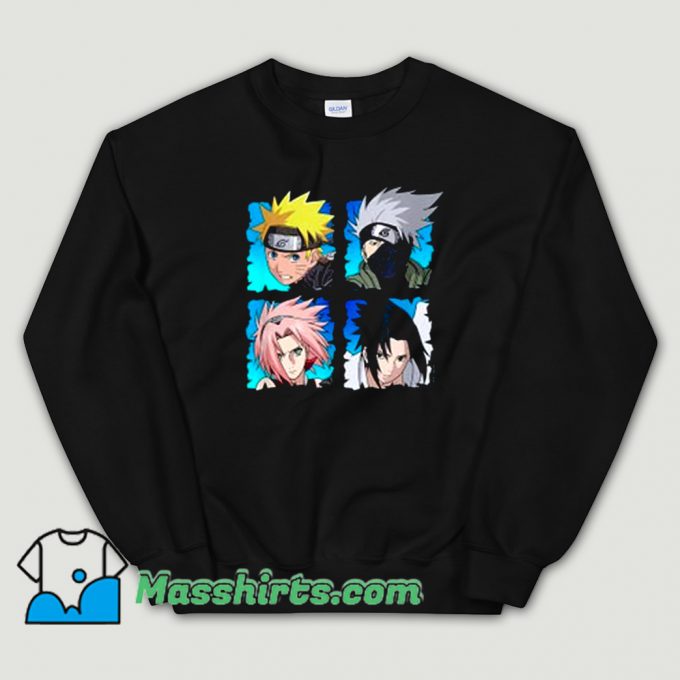 Vintage Naruto Shippuden 4 Heads Sweatshirt