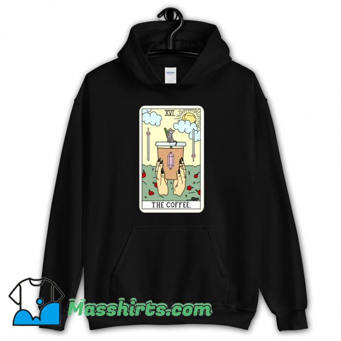 Vintage The Coffee Tarot Card Hoodie Streetwear